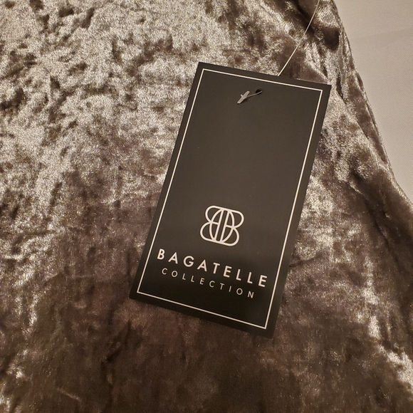 Bagatelle Crushed Velvet Cold Shoulder Top - Picture 11 of 13